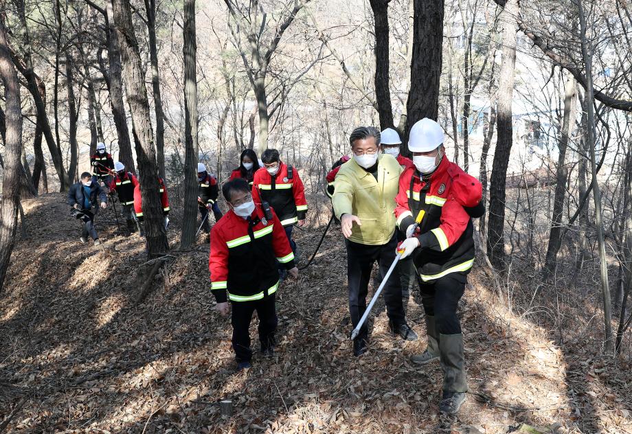 봄철 산불발생 대비 모의훈련(2022.02.21) 이미지