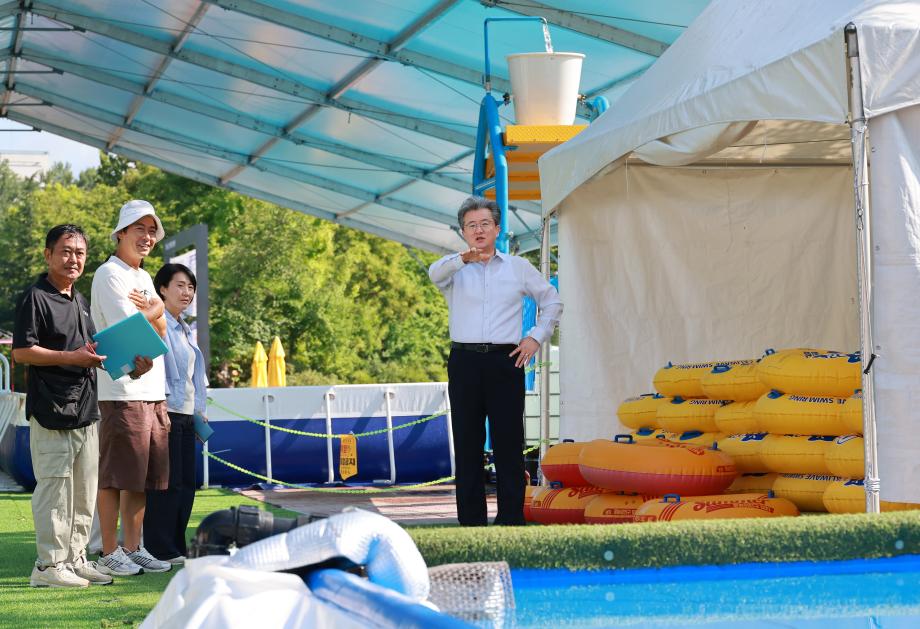 (7 31) 1 유성구 어린이 물빛놀이터 개장 전 현장 안전 점검 사진1.jpg