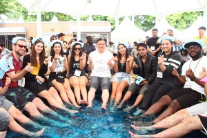 유성온천문화축제-외국유학생들과 족욕체험(2019.5.11.)