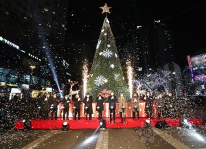 유성기독교연합회 성탄트리 점등식