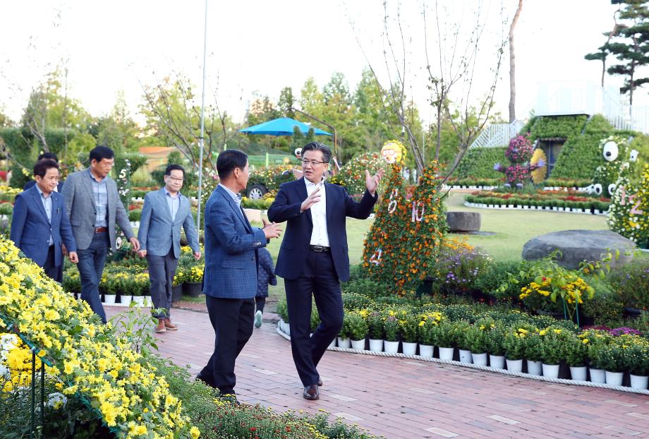 국화전시회장 현장점검(2019.10.8.) 이미지