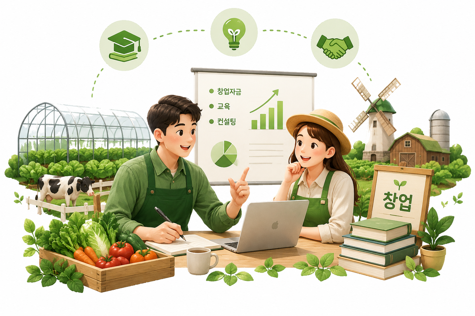 청년 창업농 영농정착 지원 이미지